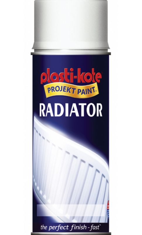 Plasti-kote Radiator Spray Satin White 400ml