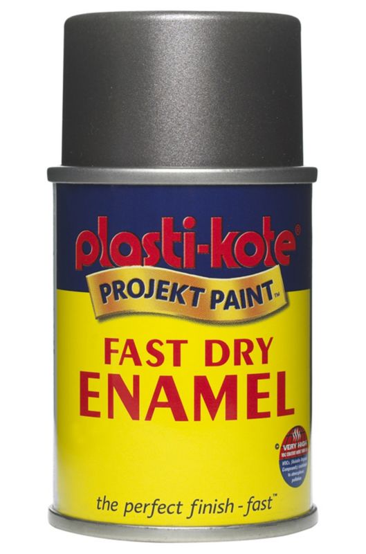 Plasti kote Fast Dry Enamel Aerosol Pewter 100ml