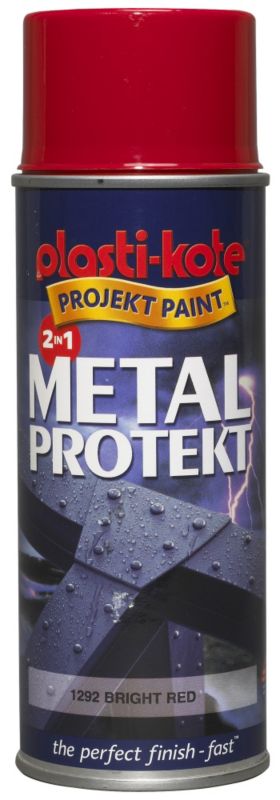 Plasti kote Metal Protekt Spray Bright Red 400ml