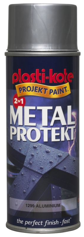 Plasti kote Metal Protekt Spray Aluminium Effect 400ml