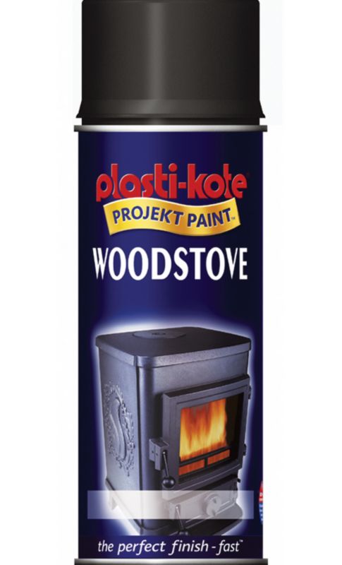 Plasti kote Woodstove Spray Black 400ml