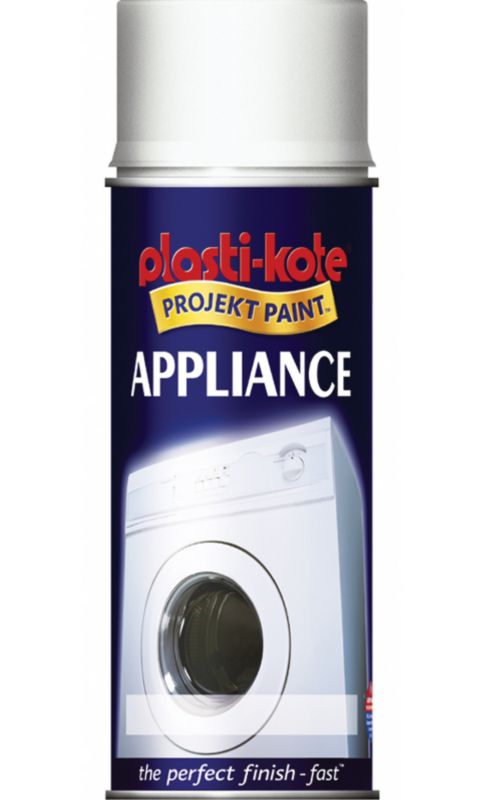 Plasti-kote Appliance Spray Gloss White 400ml