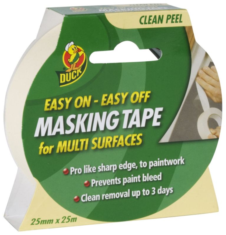 Duck Easy On Easy Off Masking Tape Cream 25mm x 25m