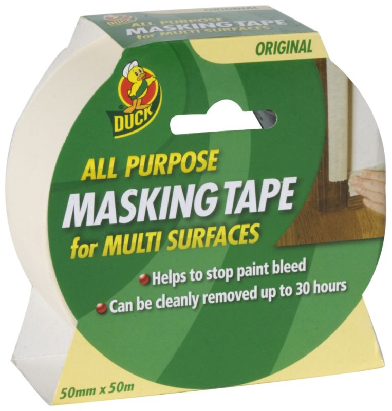 Duck All Purpose Masking Tape Cream 50mm x 50m