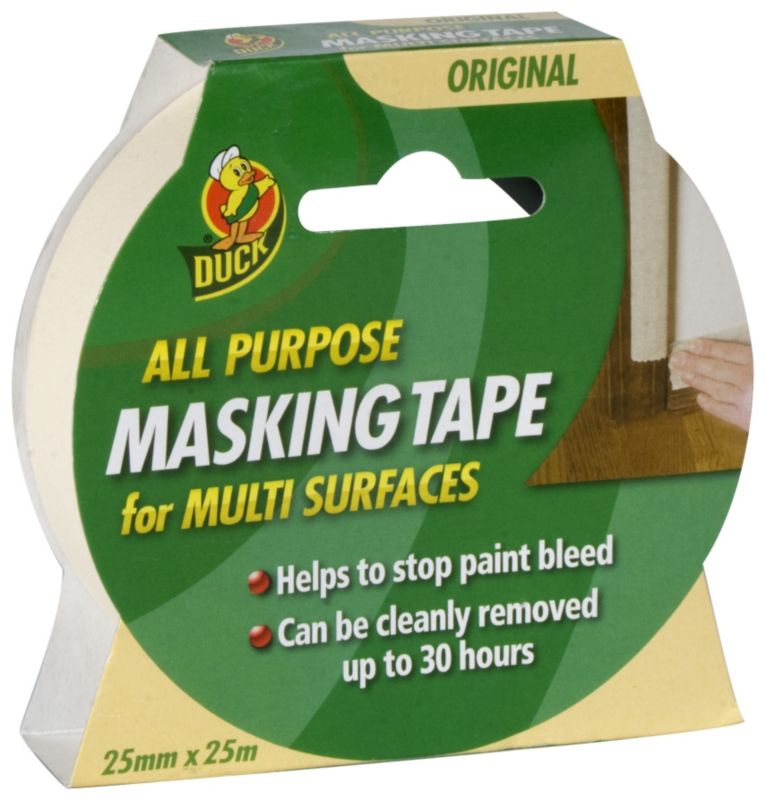 Duck All Purpose Masking Tape Cream 25mm x 25m