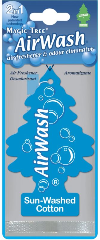 Magic Tree Air Wash 2 In 1 Air Freshener Sun Washed Cotton