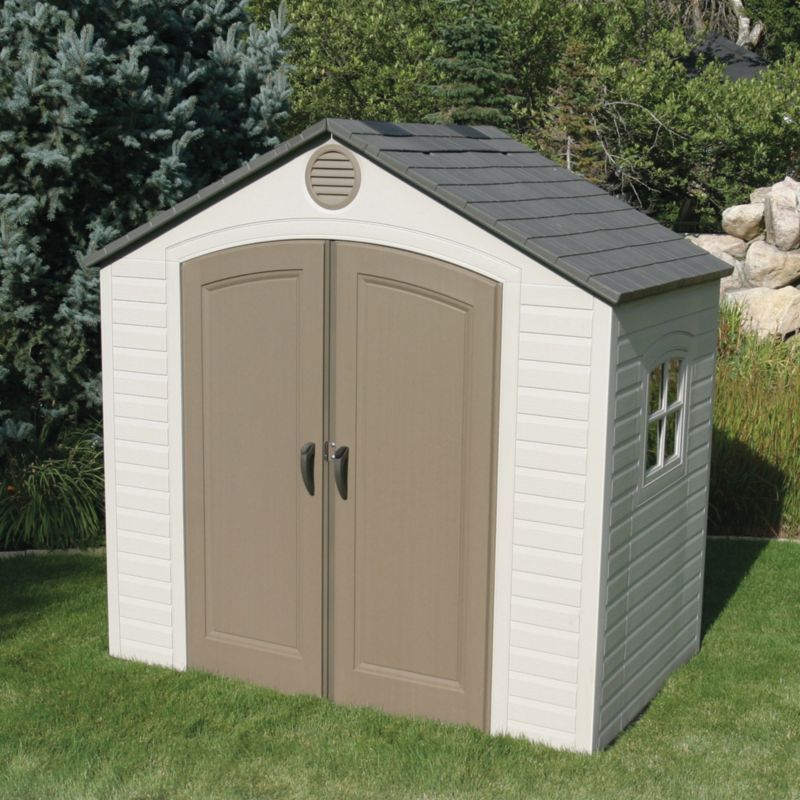 Lifetime Sentinel Polyethylene Shed - Model 85 - (H) 8ft x (W) 7ft10in x (D) 4ft10in