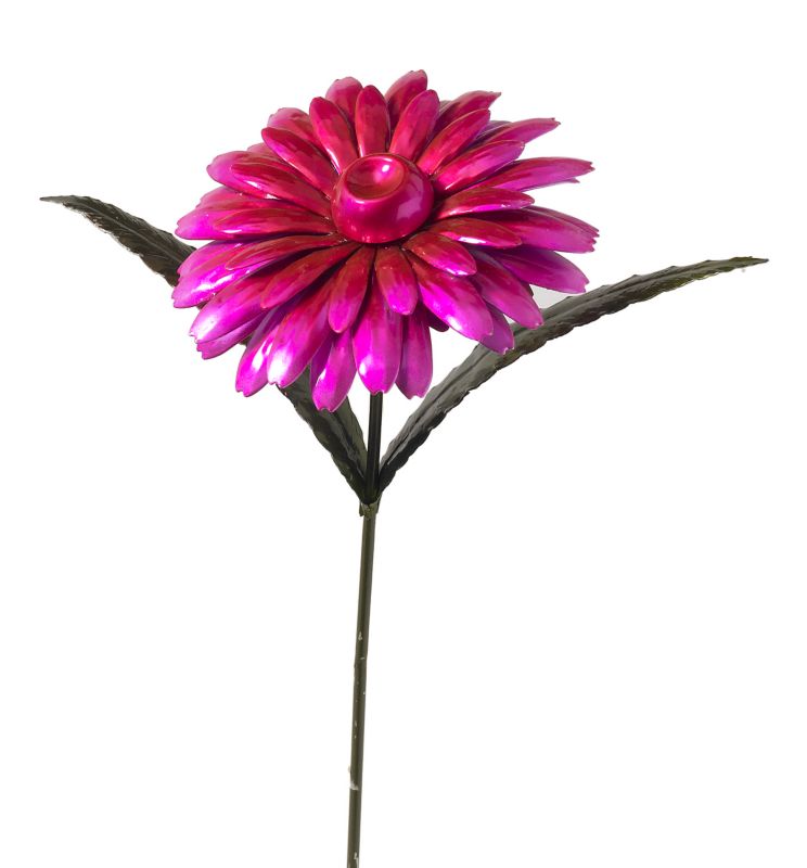 Metallic Metal Flower Stake