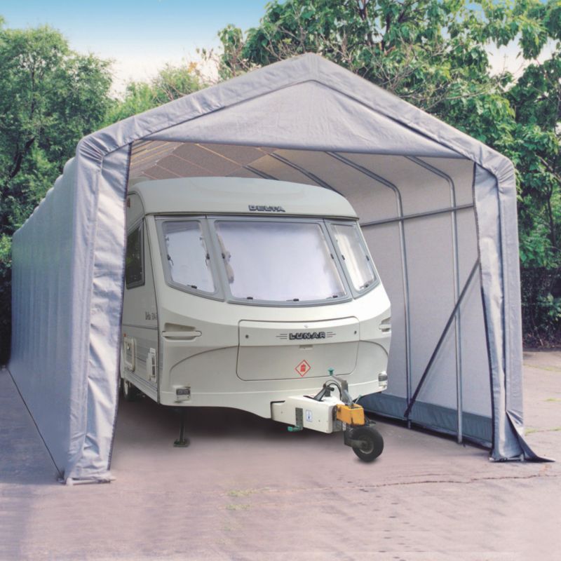 Shelter Logic Peak Style Shelter W14' x D32' x H12'