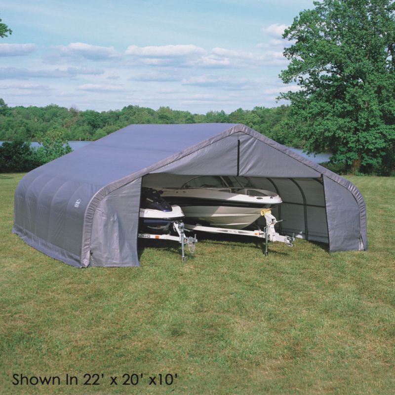 Shelter Logic Double Wide Garage W22' x D24' x H10'