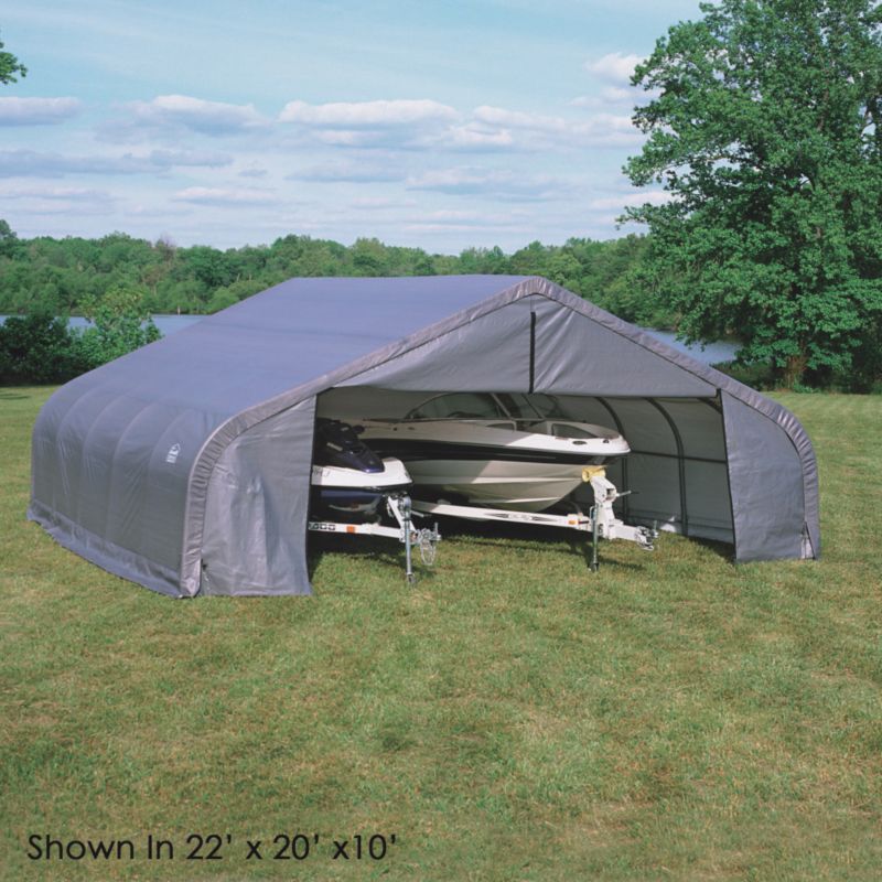 Save on this Shelter Logic Double Wide Garage W22' x D24' x H12'