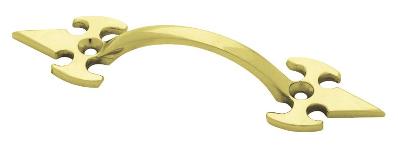 Liberty Fleur De Lys Pull Solid Brass Effect