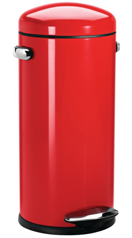 Simplehuman Retro Pedal Bin 30 Litre Red