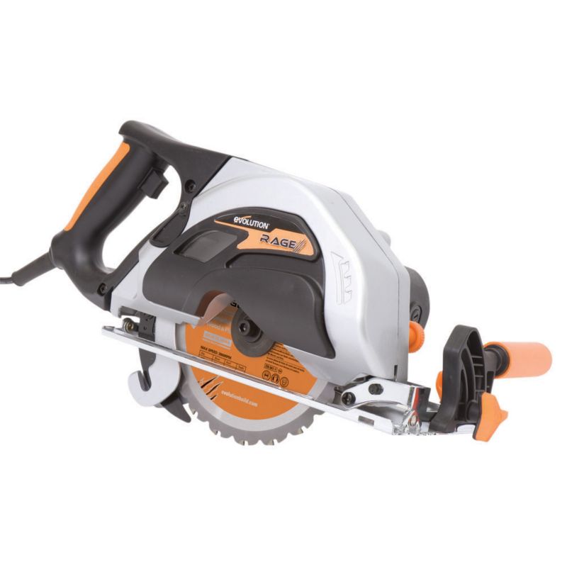 Evolution 185mm Circular Saw with Free Diamond Blade 240V RAGE185