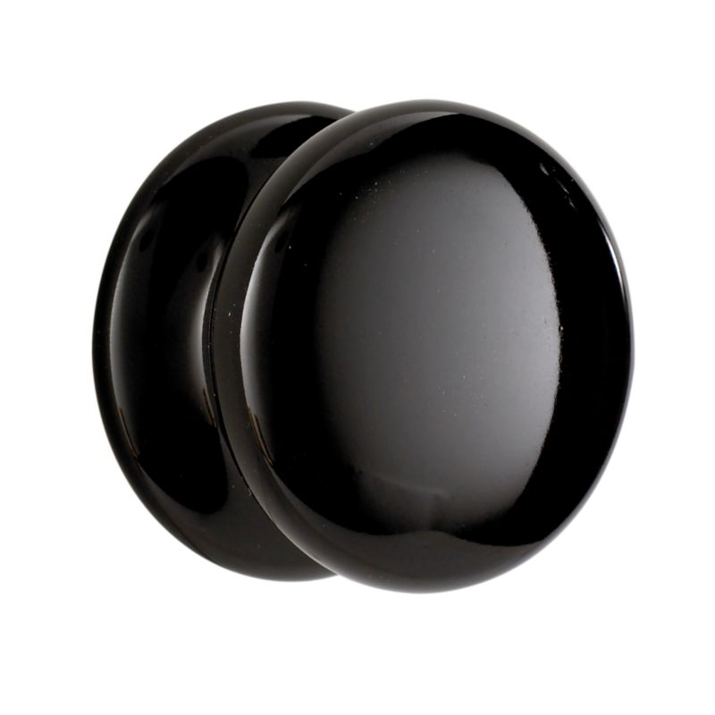Liberty Hardware Ceramic Knob LIB121443 Black 50mm