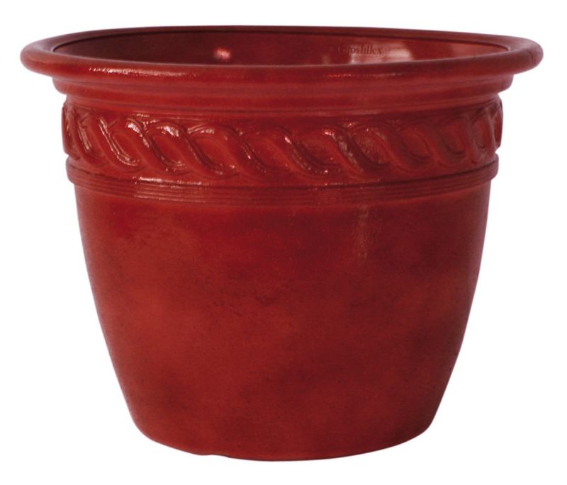 Grosfillex Cortina Planter Burgundy 40cm