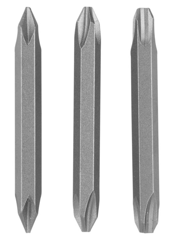 Bosch Double Ended Set Pozidriv Size 3 2609255962 3 Piece