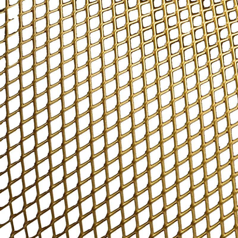 Expanded Aluminium Anodised Gold Coloured L500mm x W500mm