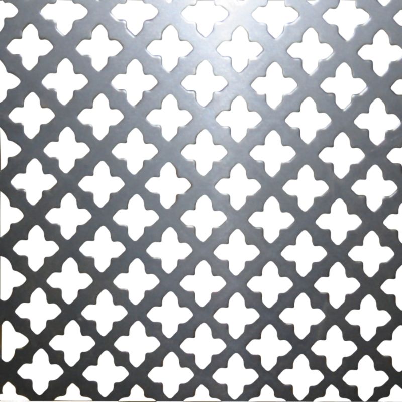 Perforated Raw Steel Sheet Aluminium Coloured L500mm x W500mm