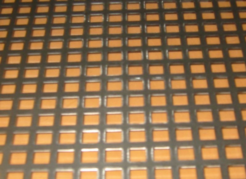 Square Perforated Raw Steel Sheet Steel Coloured L500mm x W500mm