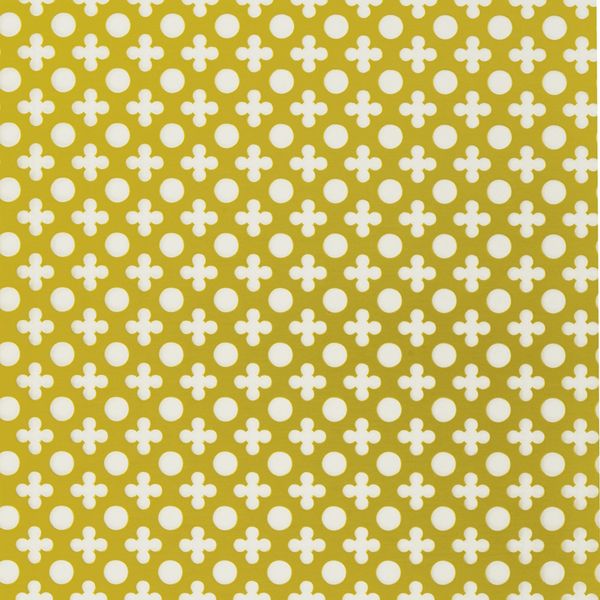 Clover and Round Hole Perforated Sheet Gold Coloured L500mm x W250mm