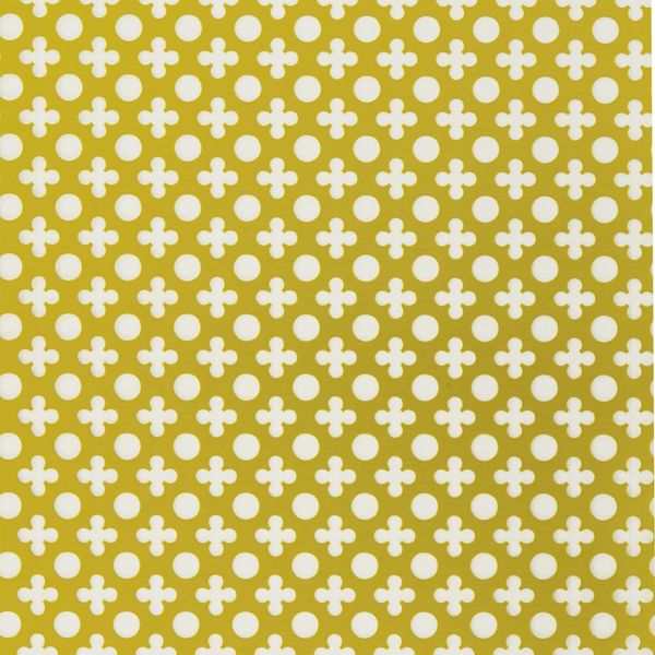 Clover and Round Hole Perforated Sheet Gold Coloured L500mm x W250mm