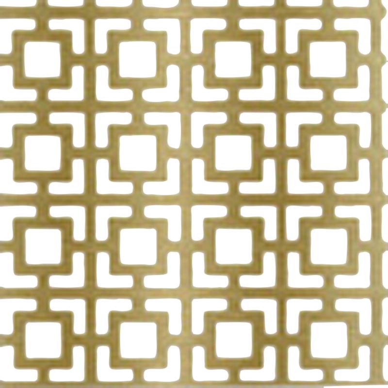 Double Square Perforated Sheet Anodised Gold Coloured L500mm x W500mm