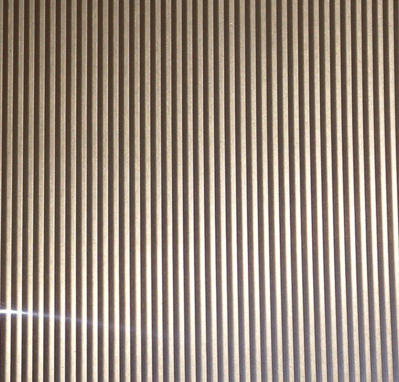 Corrugated Sheet Colourless Anodised Aluminium Coloured L500mm x W250mm