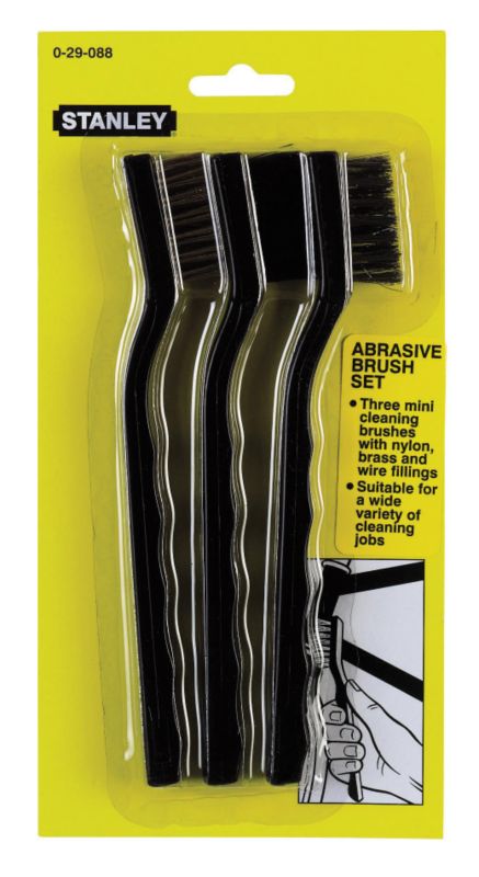 Stanley Abrasive Brush Set Black