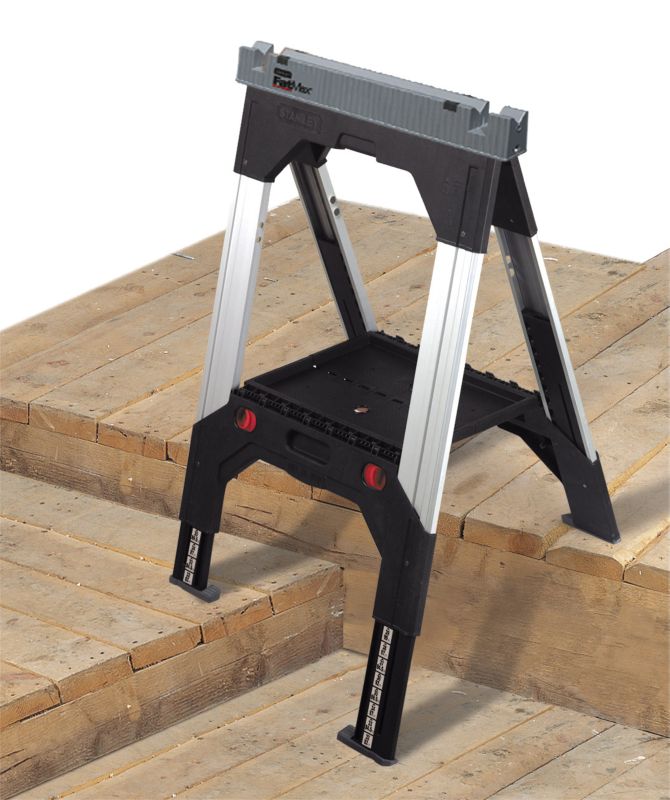 Fatmax ADJ Single Saw Horse Silver EffectBlack