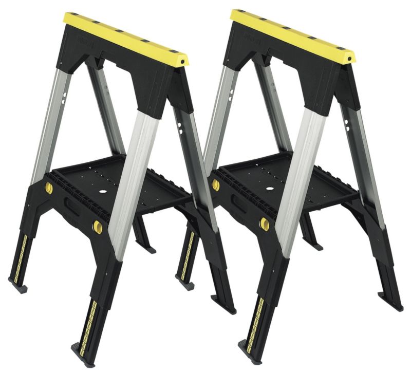 Stanley Fatmax Telescopic Metal Sawhorse Twin Pack