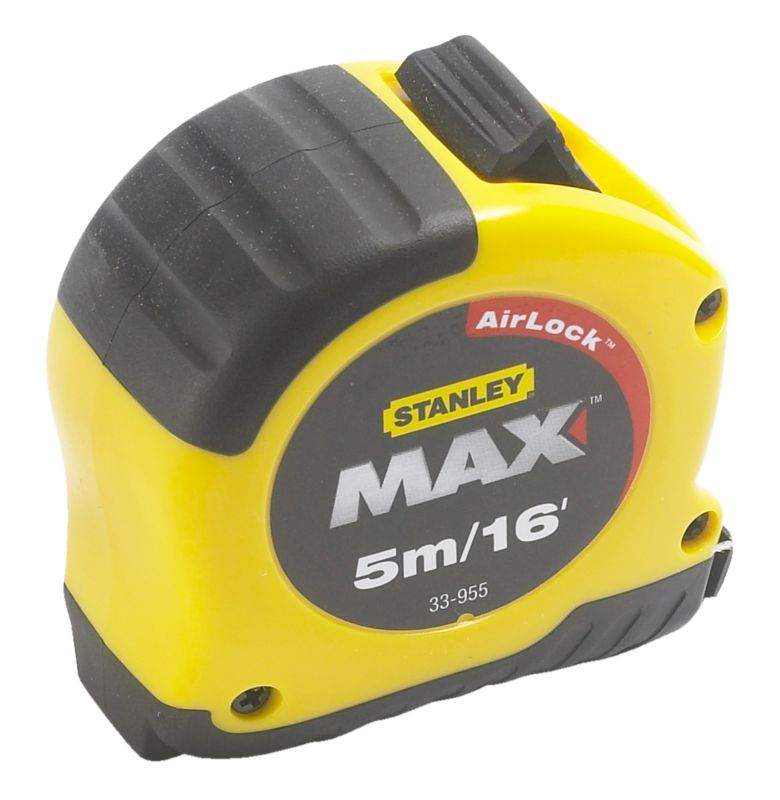 Stanley Max Tape Black/Yellow 5m