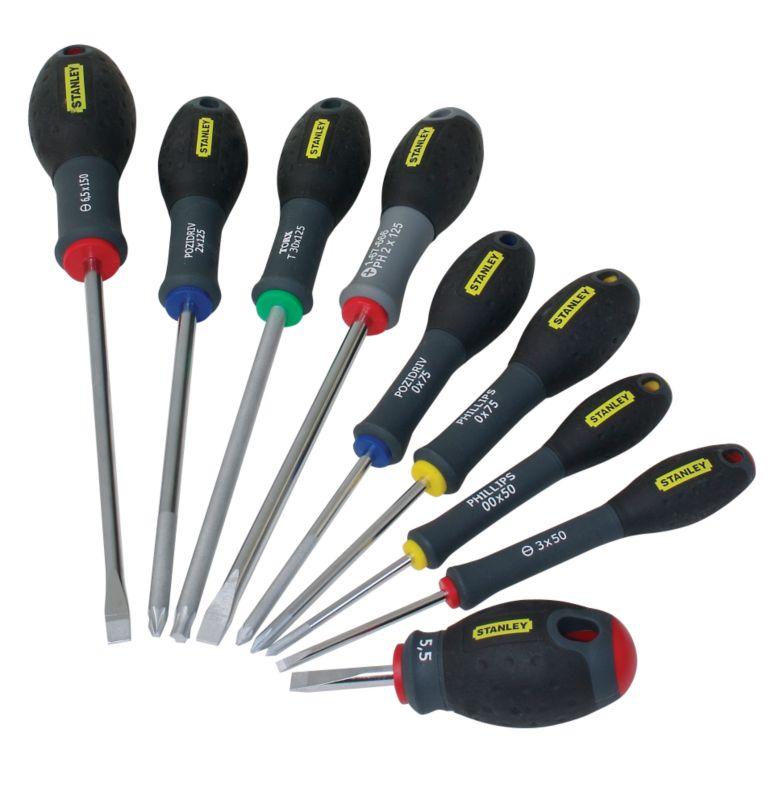 FatMax 9 Piece Screwdriver Set BlackYellow