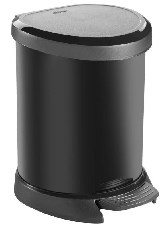 Deco Pedal Bin 5L Black