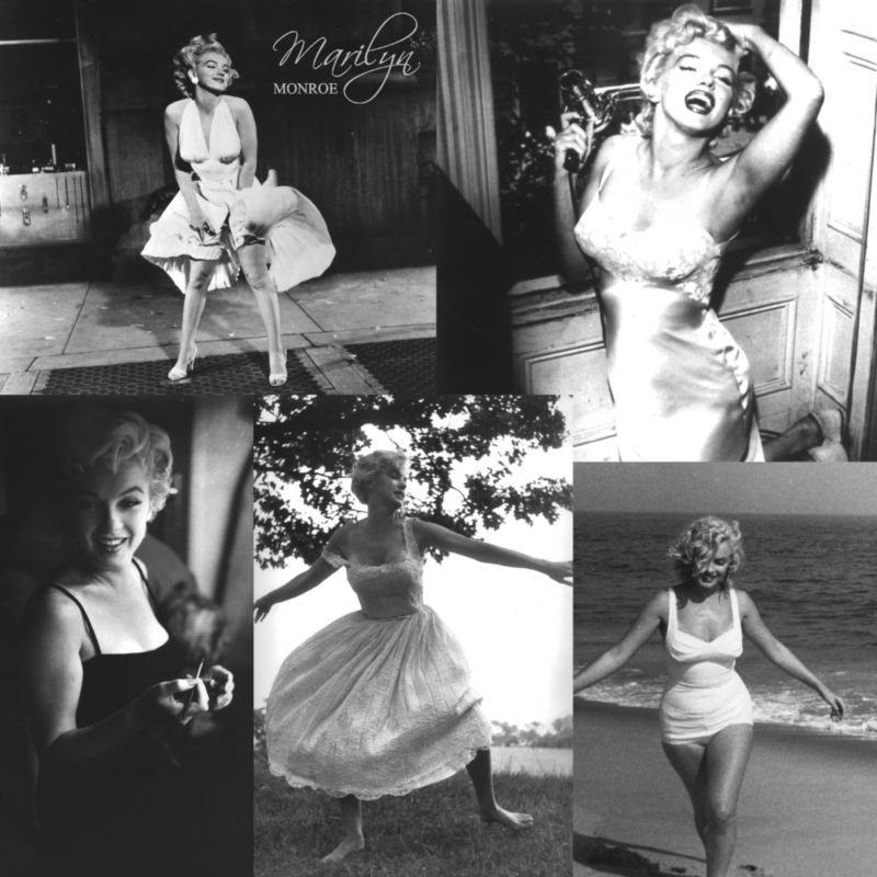 Lutece Marylin Monroe Black and White Wallcovering 10m