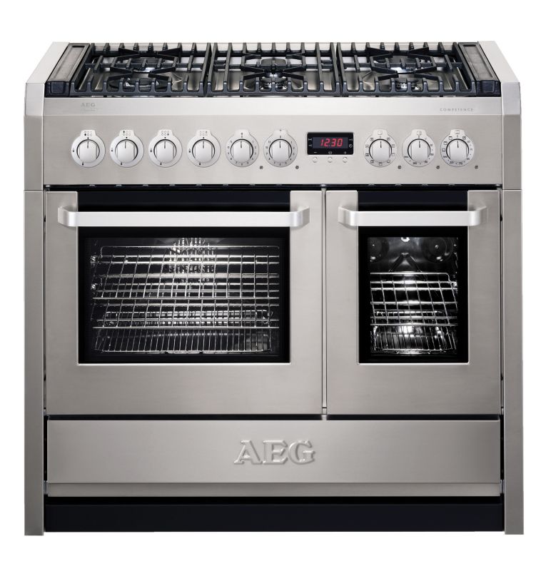 AEG 100cm Dual Fuel Range Cooker Stainless Steel C41022GNM