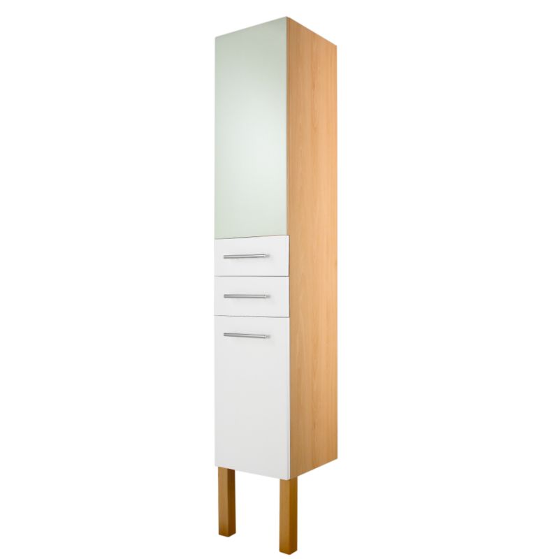 BandQ Largo Tall Unit Beech Effect (H)1985 x (W)355 x (L)350mm