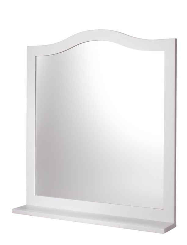 Emma Mirror With Shelf White (H)835 x (W)750 x (L)130mm