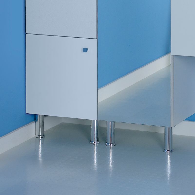 BandQ Contemporary Concept 38 Adjustable Legs (Pair) Chrome Effect