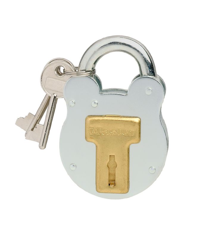 Master Lock Old English Style Padlock Silver And Gold Effect 51mm