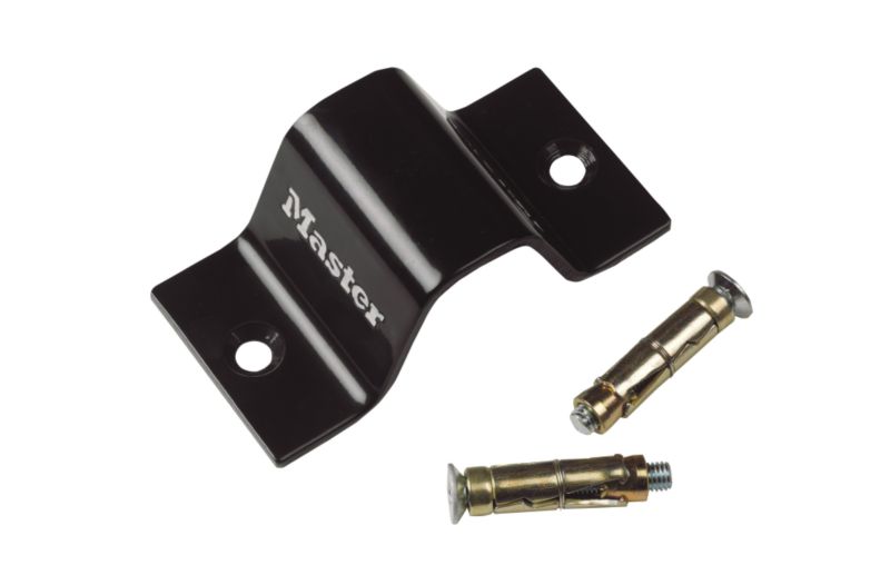 Master Lock Wall Or Floor Anchor Solid BrassBlack