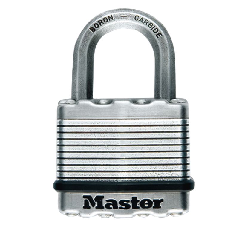 Master Lock Excel Laminated Padlock With Octagonal Shackle Pack Of 3 M1TRILH Body Width 45mm