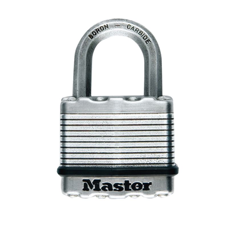 Master Lock Excel Laminated Padlock With Octagonal Shackle Pack Of 2 M5T Body Width 50mm