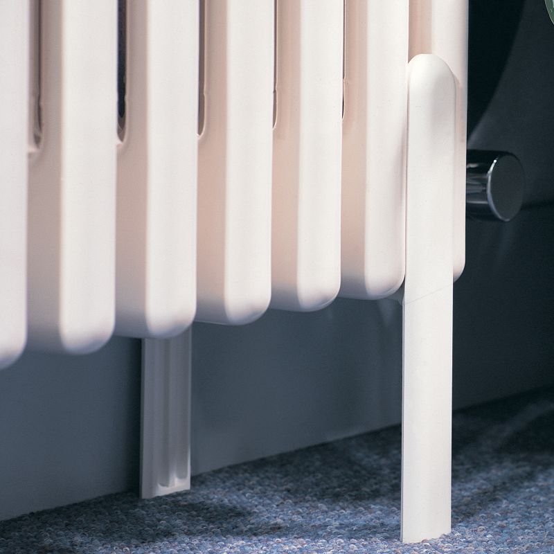 Acova Optional Support Feet For 4 Column Radiator Up To 17 Sections Long (812mm) White