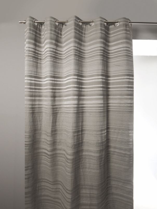Horizon Eyelet Curtains Beige (W)110 x (L)229cm