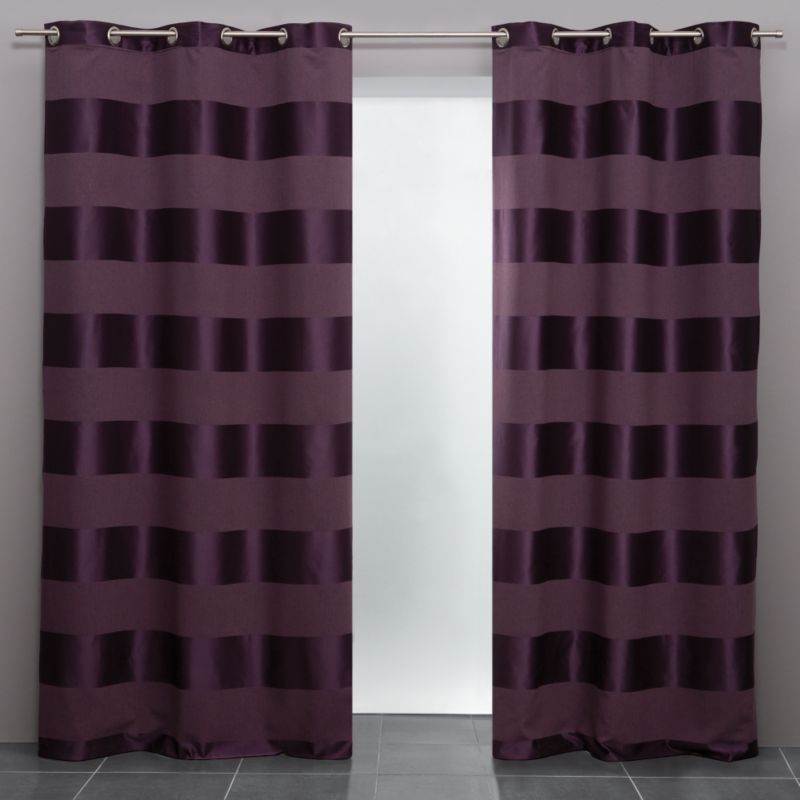 JBY Creation Sandrina Plum Eyelet Curtains