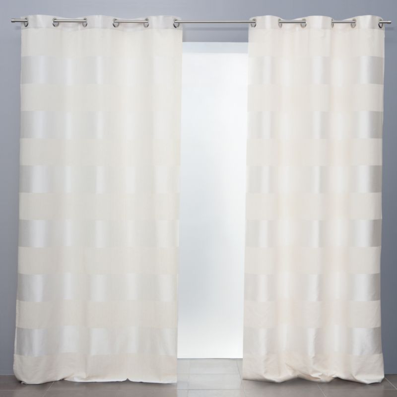 JBY Creation Sandrina Ecru Eyelet Curtains (W)168×(L)229cm