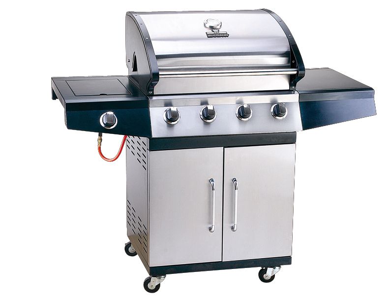 Landmann 4 Burner Gas Wagon Barbecue with Side Burner