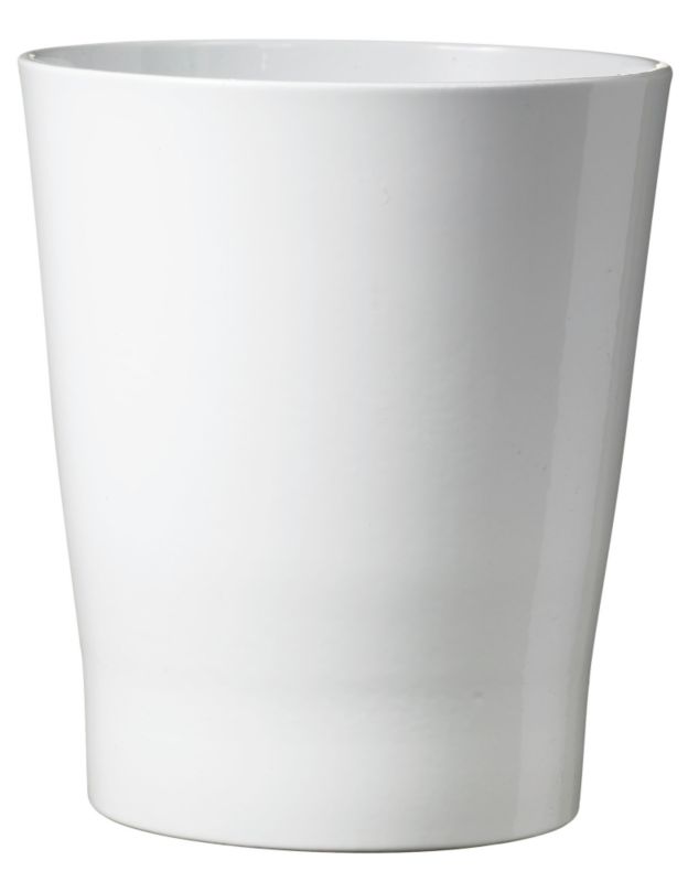 Modern Glazed Pot White 14cm