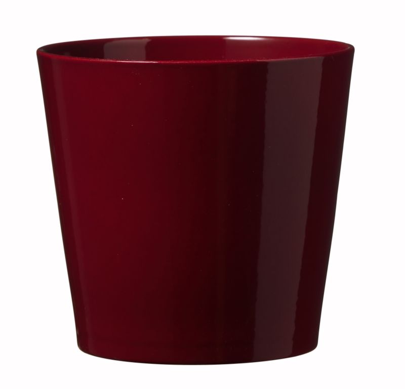 Dallas Shiny Red Glazed Pot 36cm